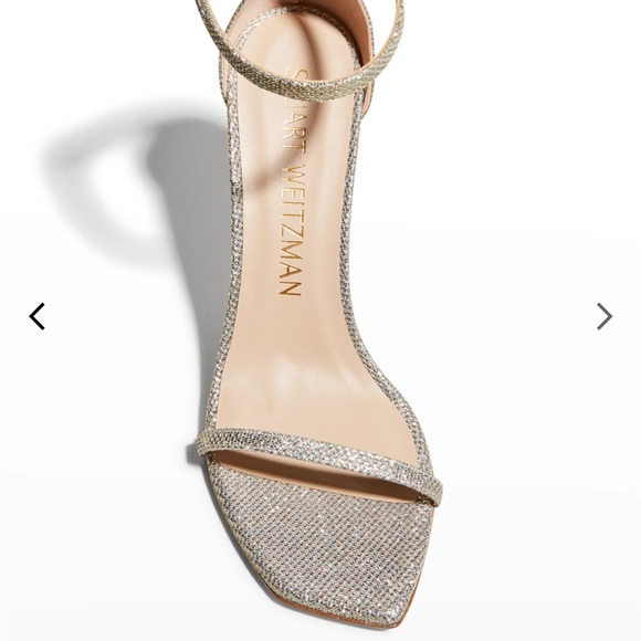 Nudistcurve Shimmery Ankle-Strap Sandals - Picture 4 of 10